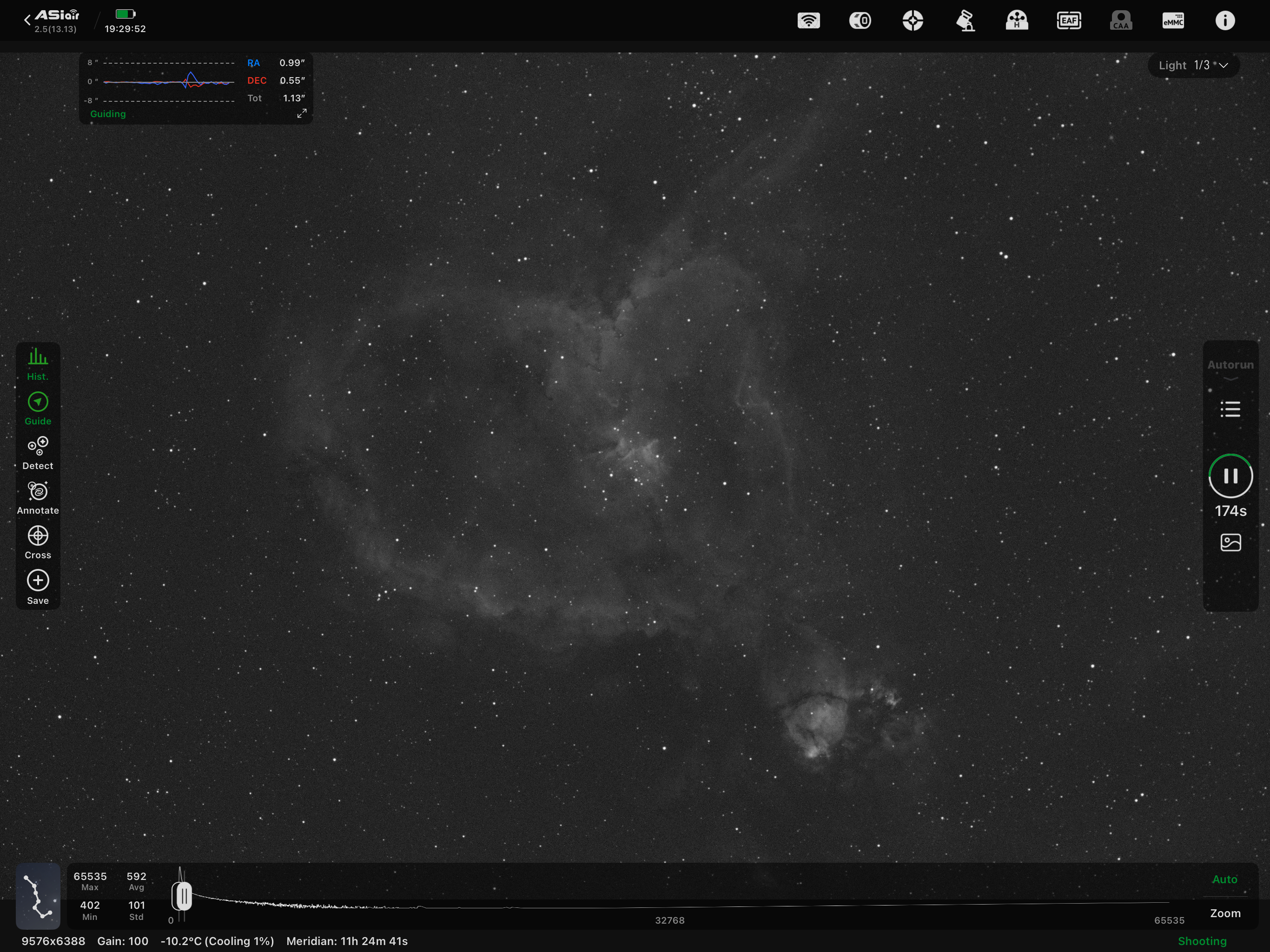 Heart Nebula — raw